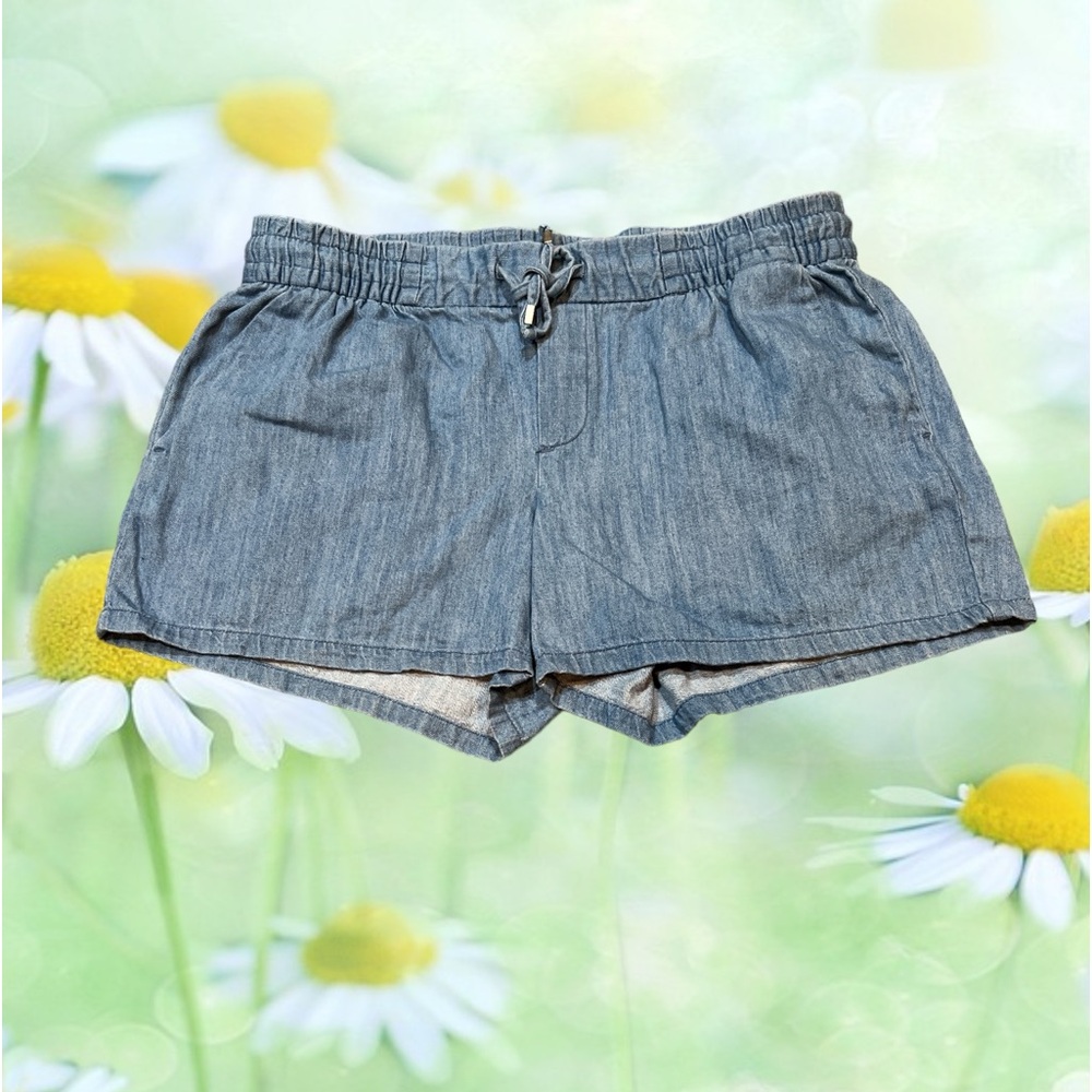 Women’s Elastic Waist Denim Shorts (S)